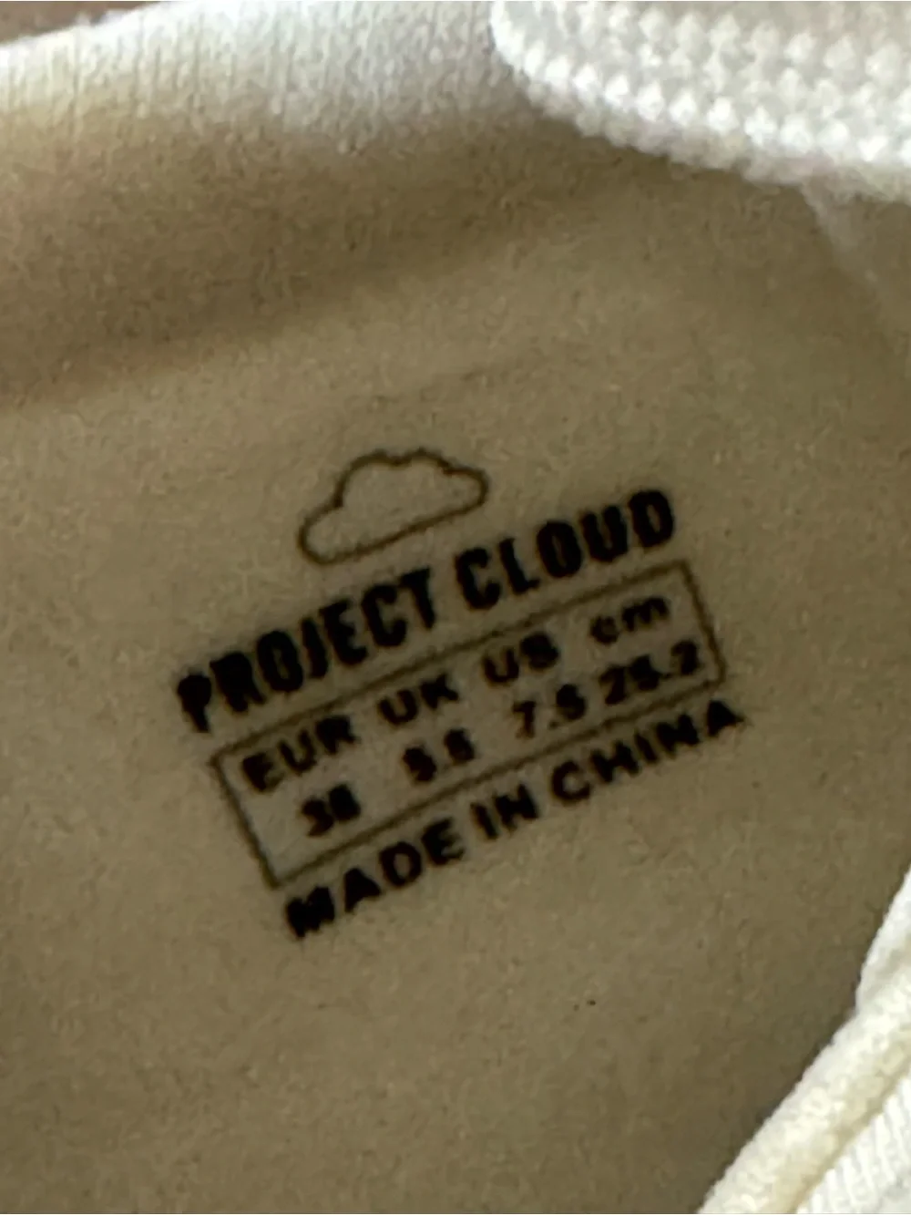 Project Cloud Ivory Mesh Platform Sneaker